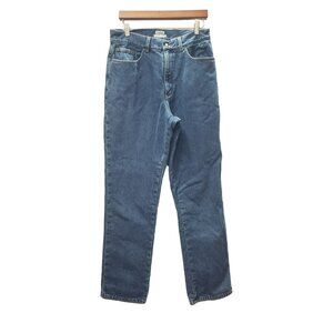 L.L.Bean Flannel Lined Jeans Original Fit 12 Tall 100% Cotton Denim Mexico Made